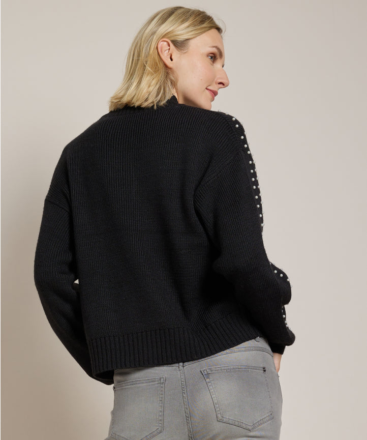 Pullover mit Perlen
