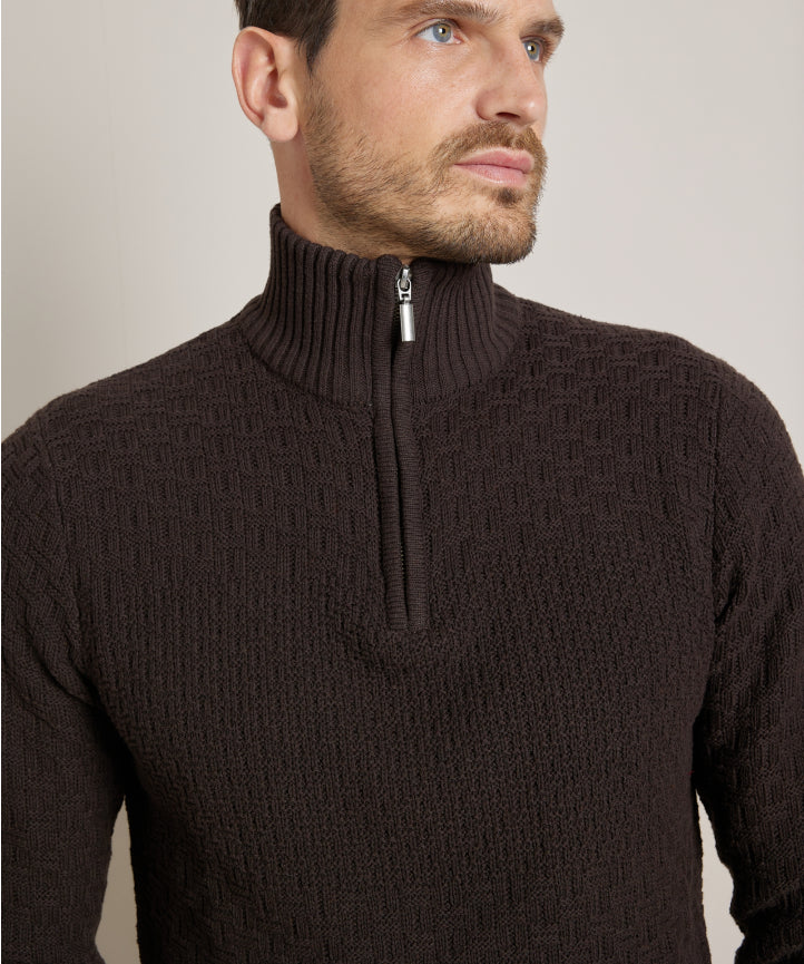 Pullover mit Strickmuster