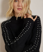 Pullover mit Perlen